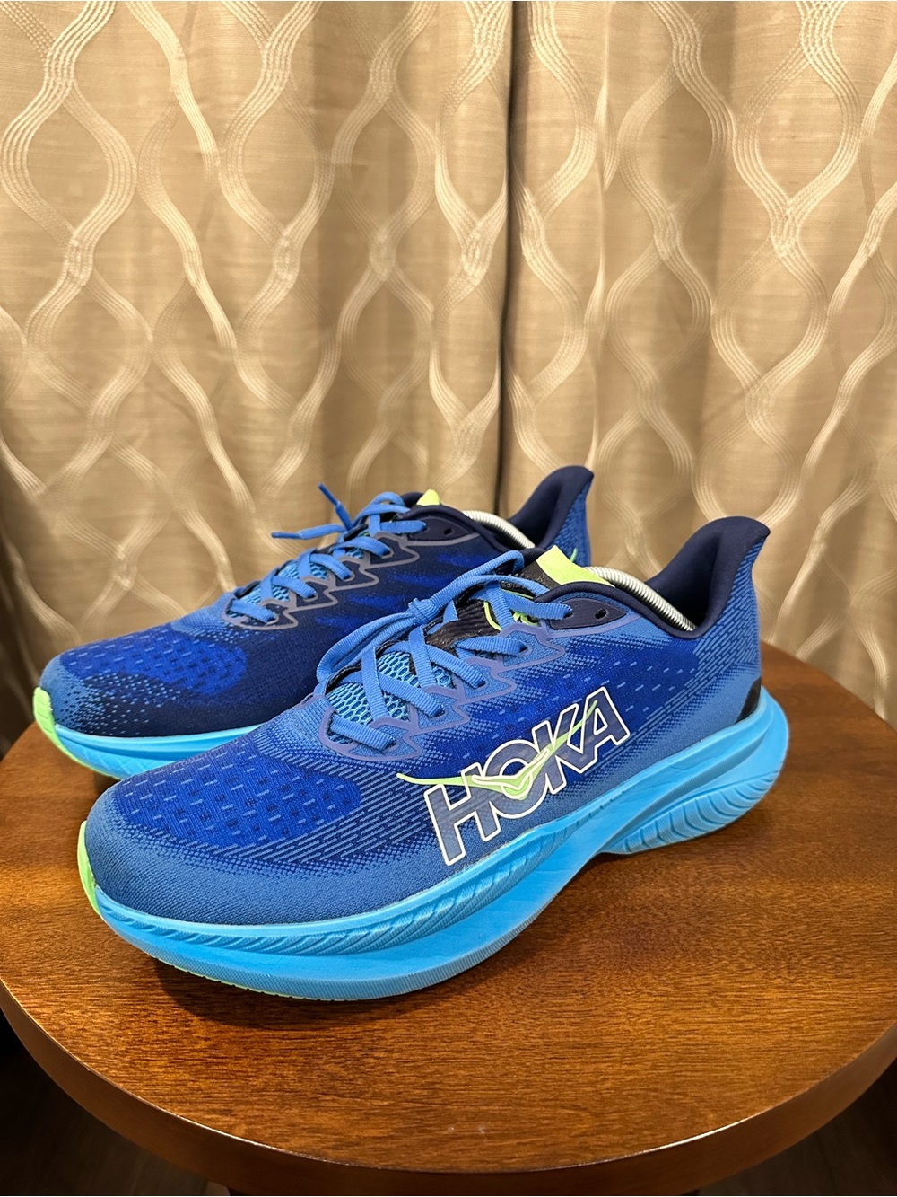 HOKA Men’s Mach 6 "Virtual Blue" Sneakers 1147790 VWT, Size 12